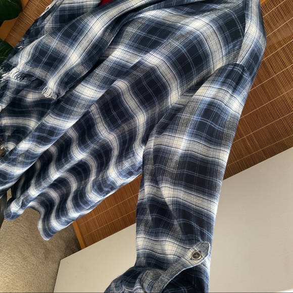 Lane Bryant Plaid Waterfall Sweater Cardigan 14/16 - Picture 11 of 12